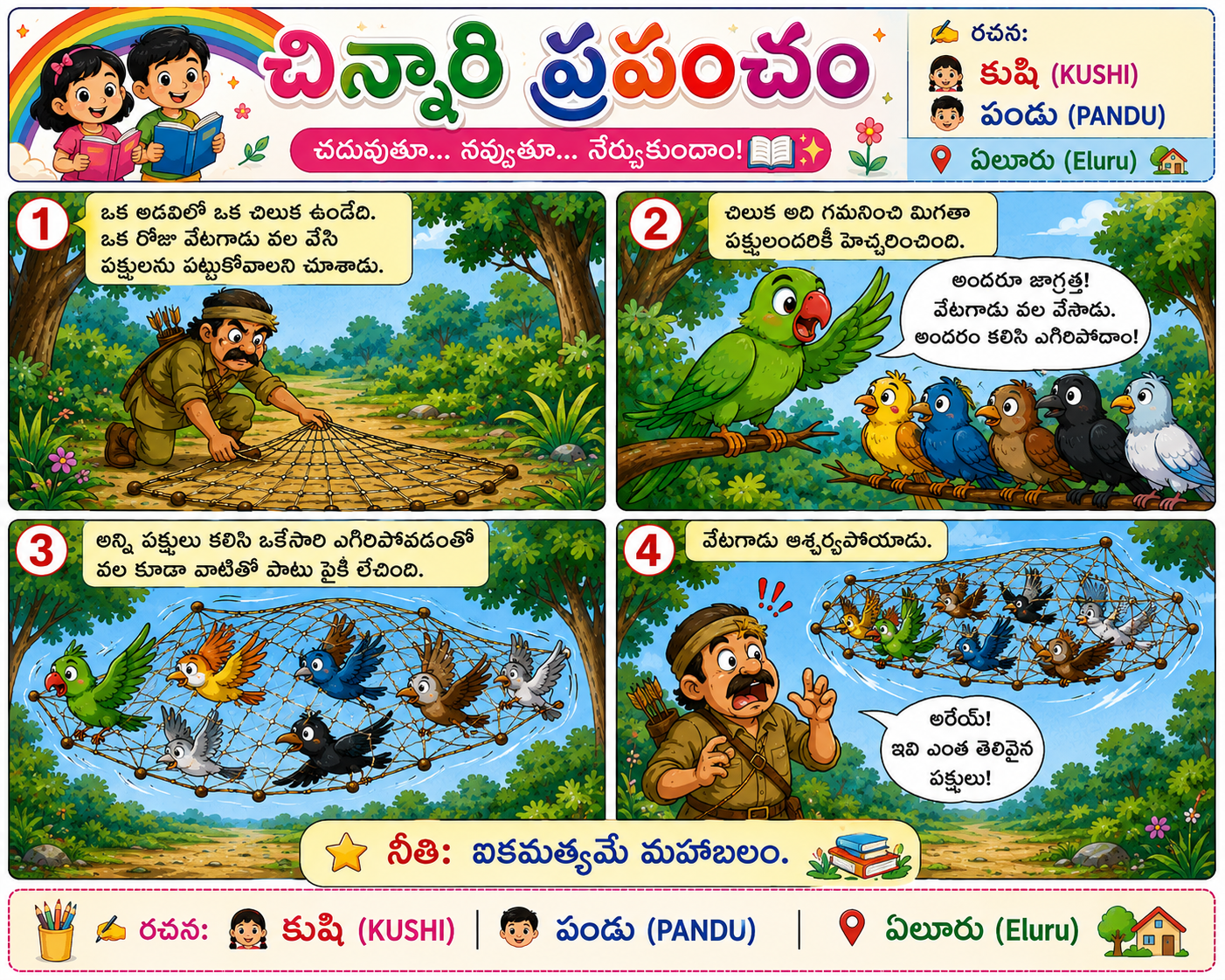 చిలుక తెలివి