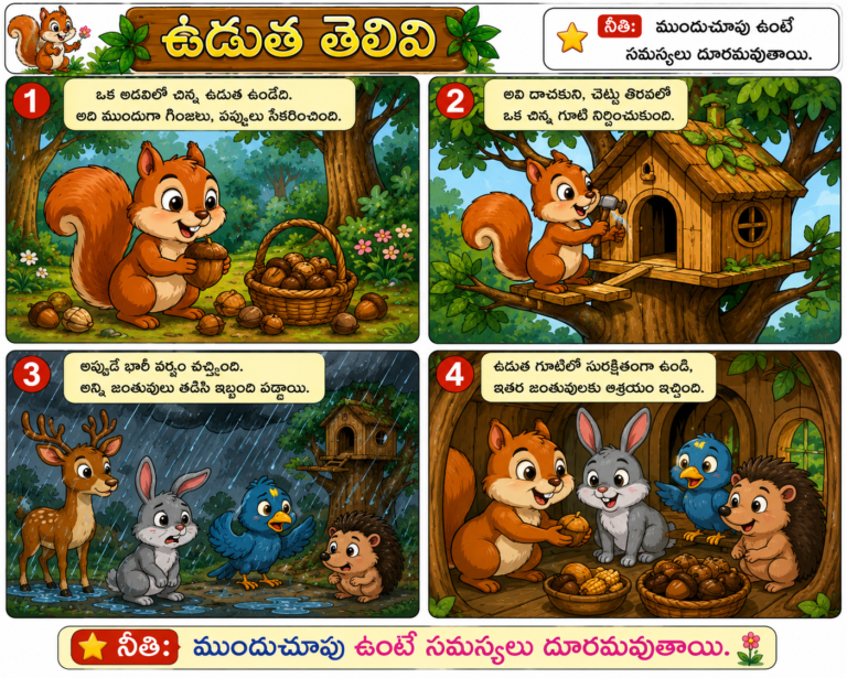 🐿️ ఉడుత తెలివి